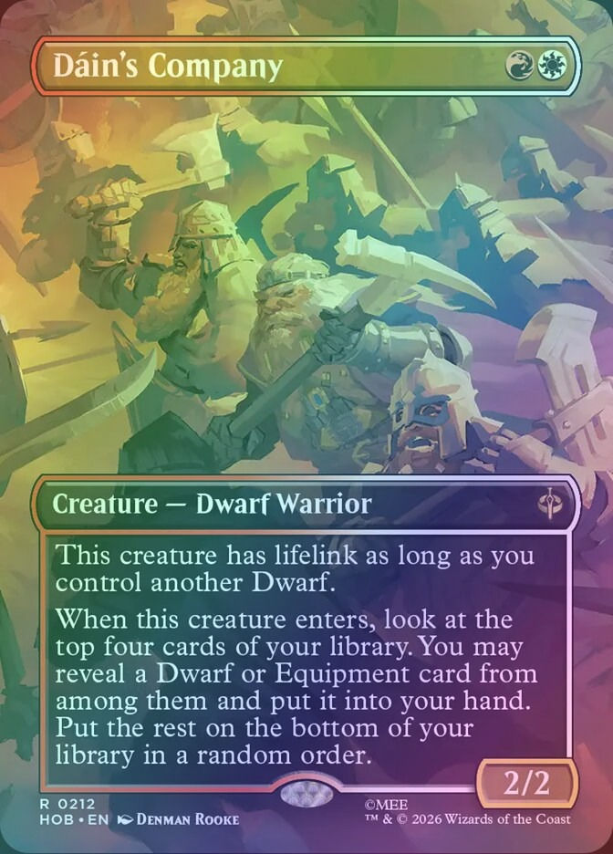 Dáin's Company (HOB) (212) / Borderless / Foil