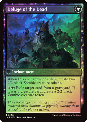 Invasion of Innistrad // Deluge of the Dead (INR) (120) / Foil — cara 2 de 2