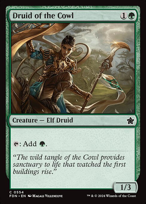 Druid of the Cowl (FDN) (554) (Beginner)