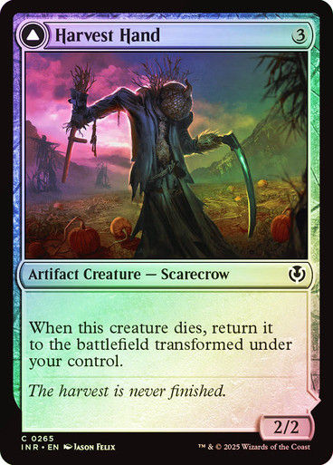 Harvest Hand // Scrounged Scythe (INR) (265) / Foil — cara 1 de 2
