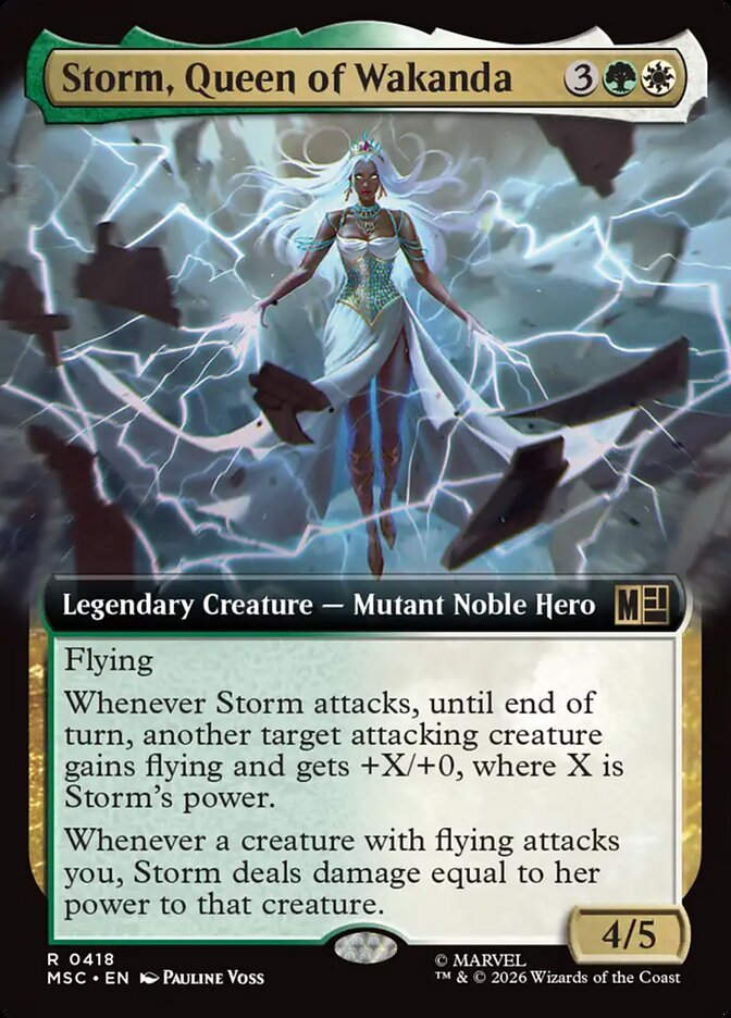 Storm, Queen of Wakanda (MSC) (418) / Extended Art