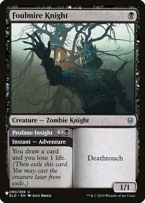 Foulmire Knight // Profane Insight (PLST) (ELD-90)