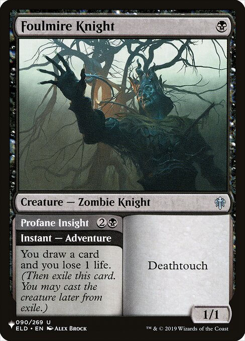 Foulmire Knight // Profane Insight (PLST) (ELD-90)