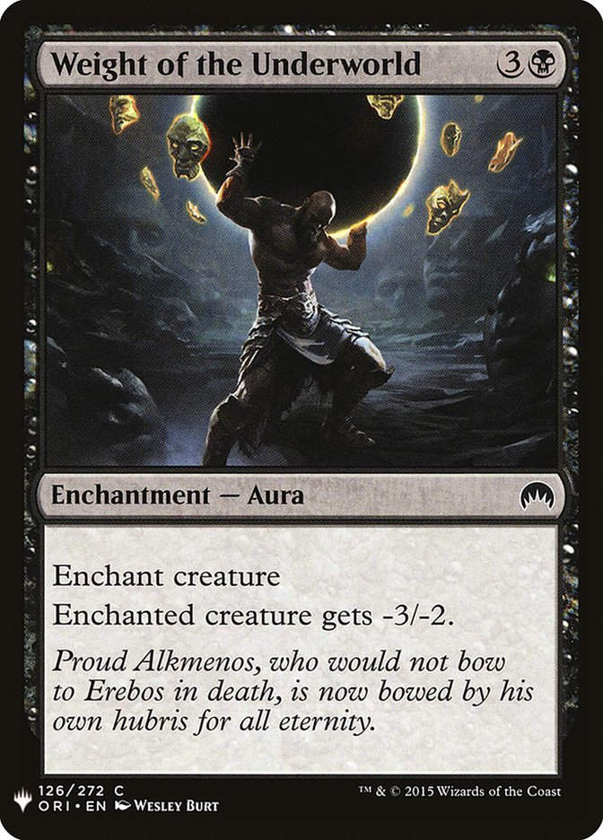 Weight of the Underworld (MYS)
