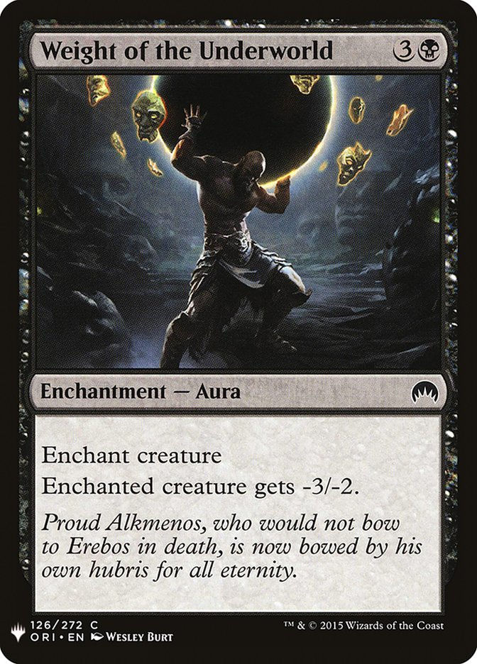 Weight of the Underworld (MYS)