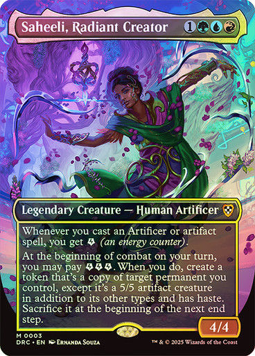 Saheeli, Radiant Creator (DRC) (3) / Borderless Foil