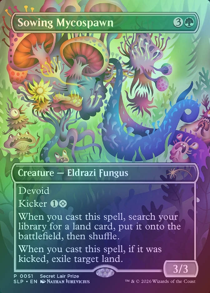 Sowing Mycospawn (SLP) (51) / Borderless / Foil