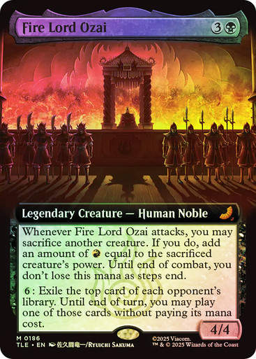 Fire Lord Ozai (TLE) (186) / Extended Art / Foil