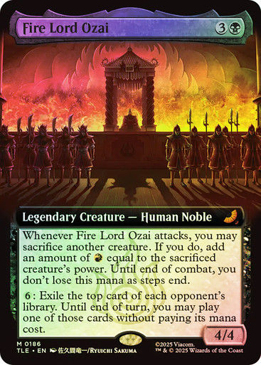 Fire Lord Ozai (TLE) (186) / Extended Art / Foil
