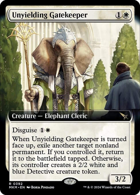 Unyielding Gatekeeper (mkm) (392) / Extended Art