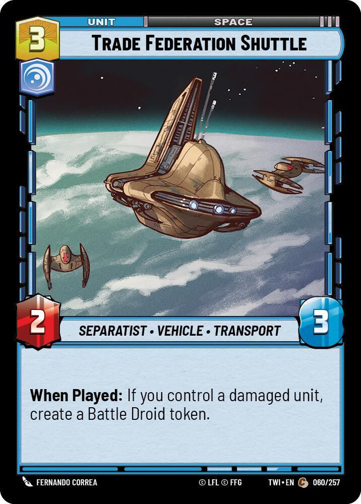 Trade Federation Shuttle (TWI) (060/257) / Foil