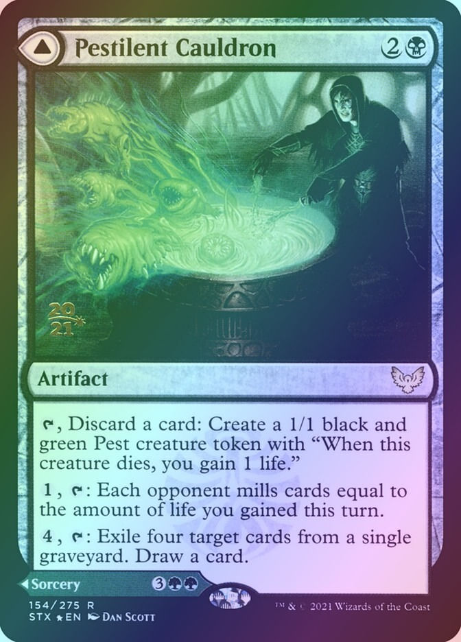 Pestilent Cauldron // Restorative Burst (PSTX) (154s) / Foil — cara 1 de 2