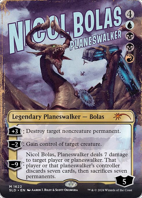 Nicol Bolas, Planeswalker (SLD) (1622) / Foil / Borderless