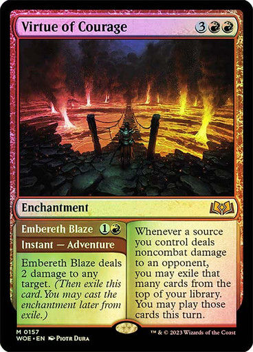 Virtue of Courage // Embereth Blaze (woe) / Foil
