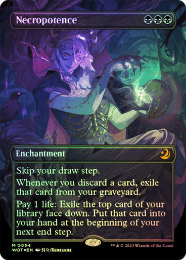 Necropotence (wot) / Anime Borderless Confetti Foil