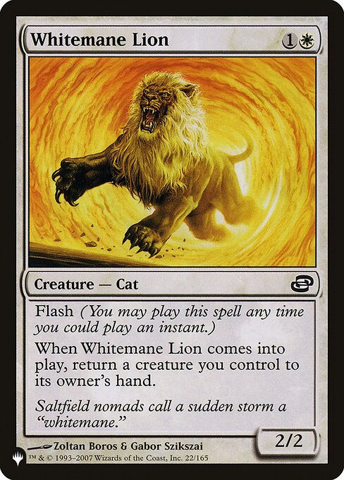 Whitemane Lion (PLST) (PLC-22)