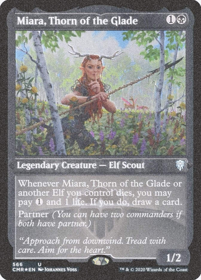 Miara, Thorn of the Glade (CMR) (566) / Foil Etched