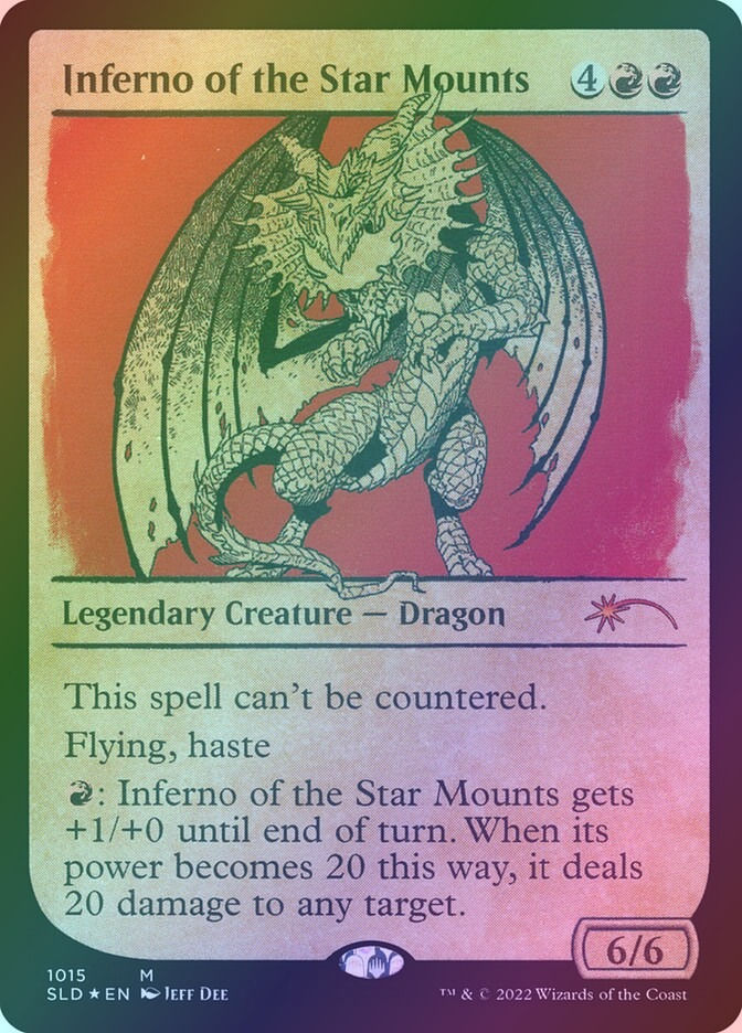 Inferno of the Star Mounts (SLD) (1015) / Showcase / Foil
