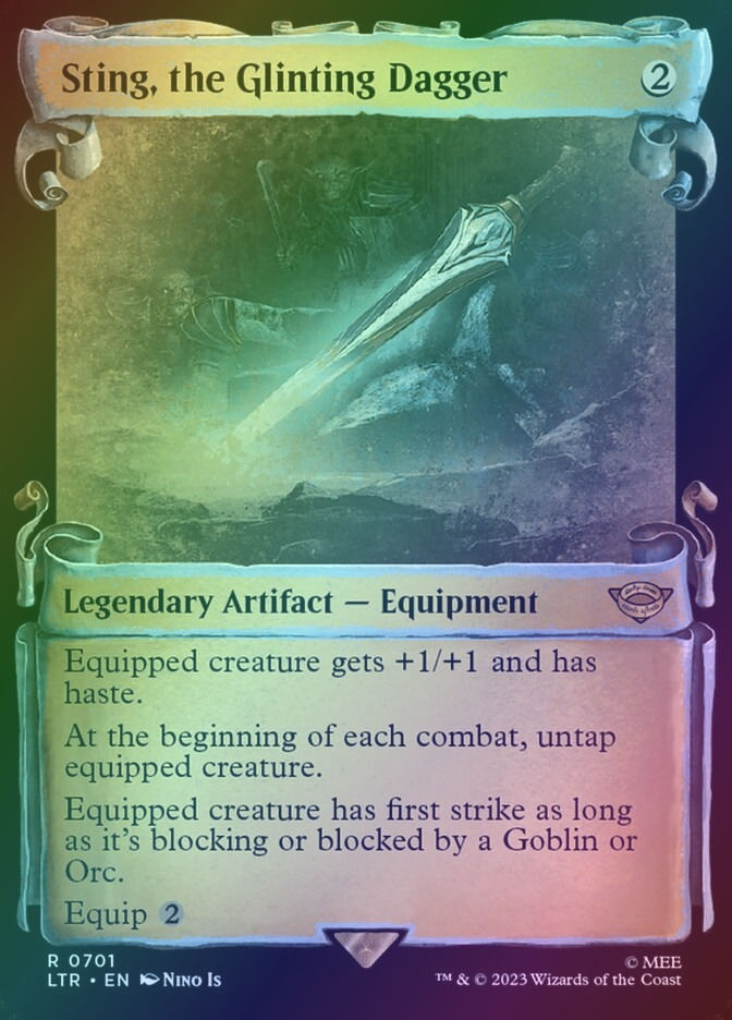 Sting, the Glinting Dagger (LTR) (701) / Showcase / Foil