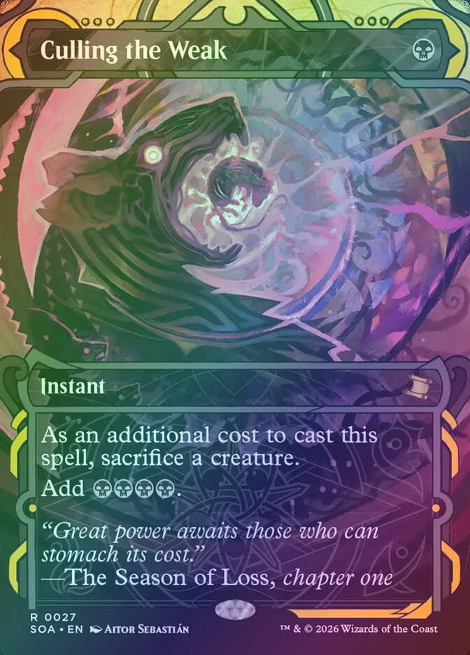Culling the Weak (SOA) (27) / Borderless / Showcase / Foil