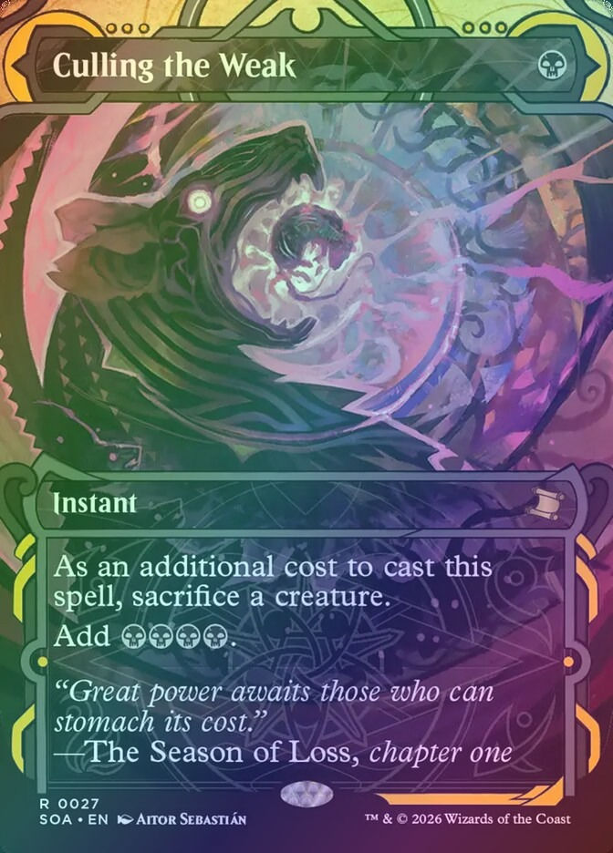 Culling the Weak (SOA) (27) / Borderless / Showcase / Foil
