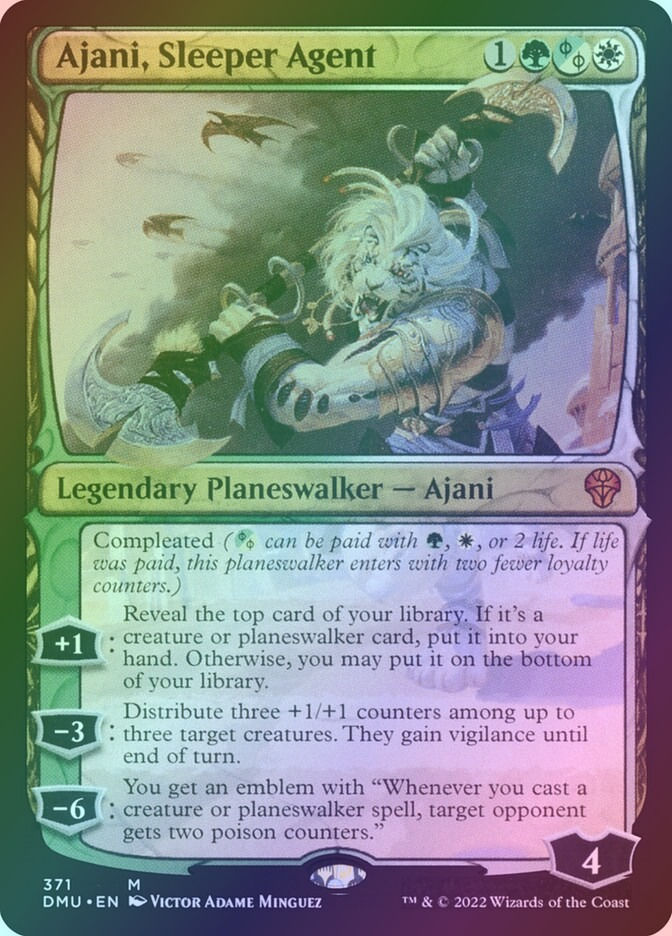 Ajani, Sleeper Agent (DMU) (371) / Showcase / Foil