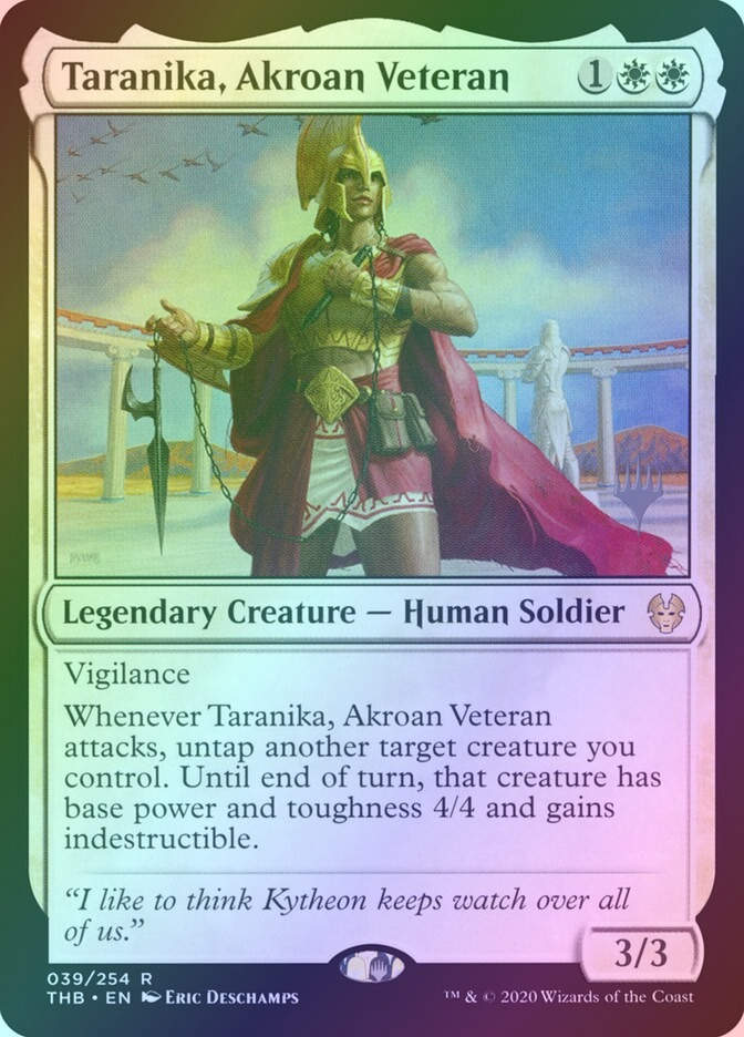 Taranika, Akroan Veteran (PTHB) (39p) / Foil
