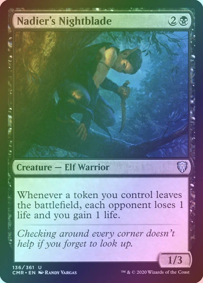 Nadier's Nightblade (CMR) (136) / Foil