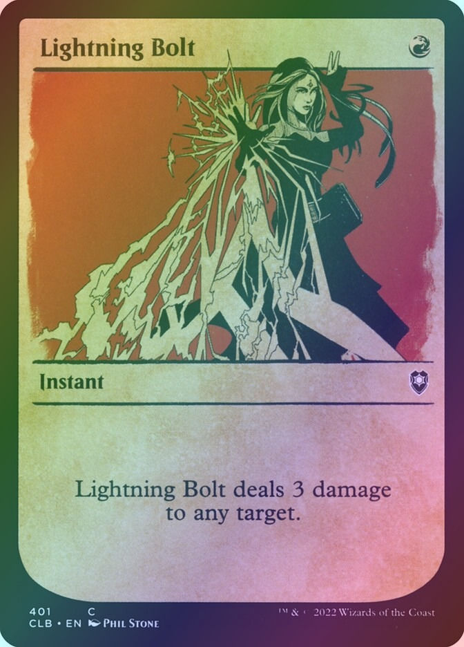 Lightning Bolt (CLB) (401) / Showcase / Foil