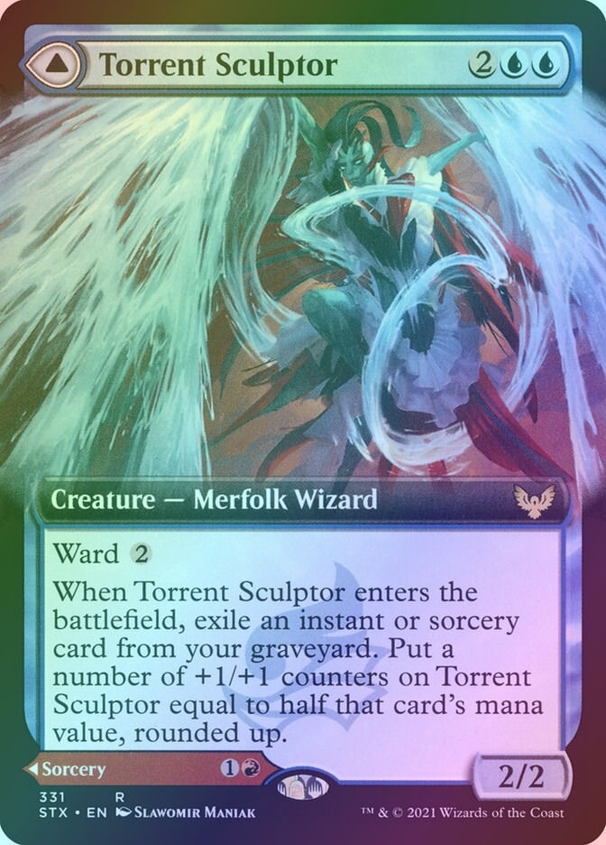 Torrent Sculptor // Flamethrower Sonata (STX) (331) / Extended Art / Foil — cara 1 de 2
