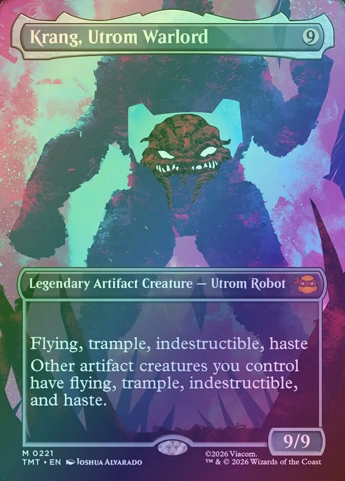 Krang, Utrom Warlord (TMT) (221) / Borderless / Foil