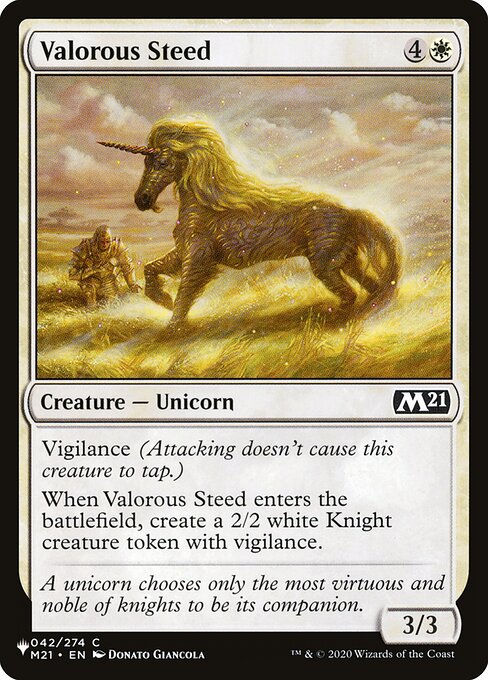 Valorous Steed (PLST) (M21-42)