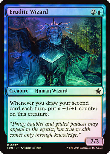 Erudite Wizard (FDN) (37) / Foil