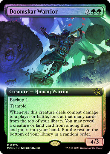 Doomskar Warrior (mom_370) / Extended Art / Foil