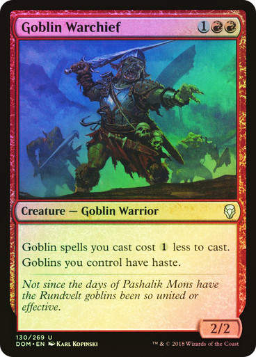 Goblin Warchief (DOM) (130) / Foil
