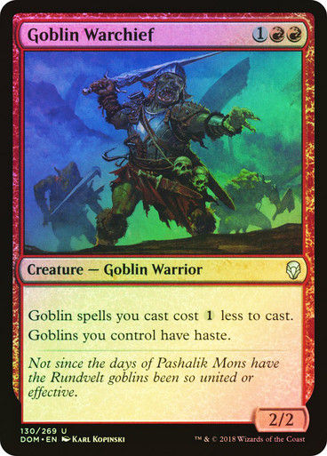 Goblin Warchief (DOM) (130) / Foil