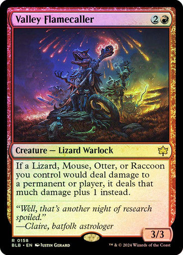 Valley Flamecaller (blb) (158) / Foil