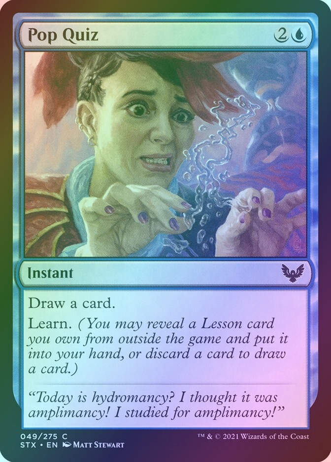 Pop Quiz (STX) (49) / Foil