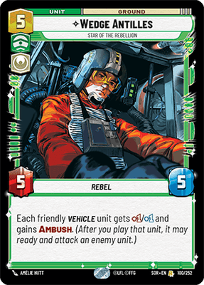 Wedge Antilles - Star of the Rebellion (SOR_#100/252)