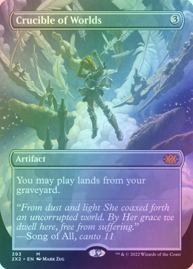 Crucible of Worlds (2X2) (393) / Borderless / Foil