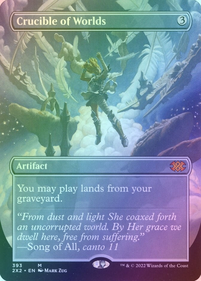 Crucible of Worlds (2X2) (393) / Borderless / Foil