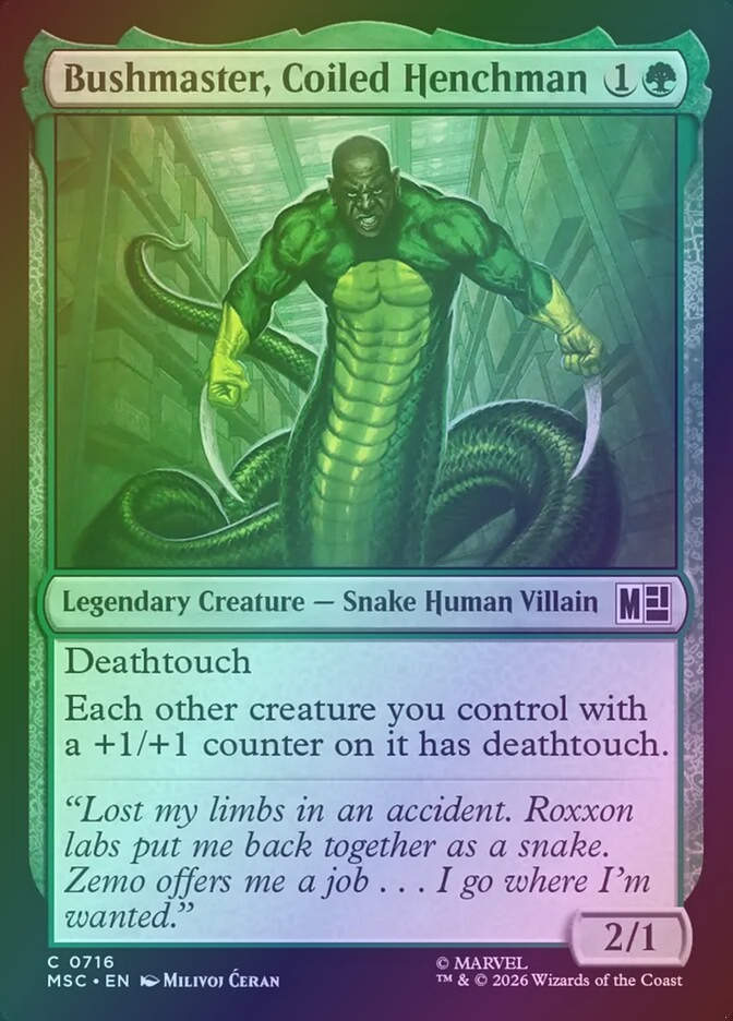 Bushmaster, Coiled Henchman (MSC) (716) / Foil