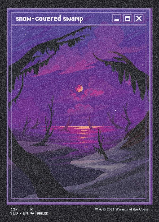 Snow-Covered Swamp (SLD) (327) / Foil Etched