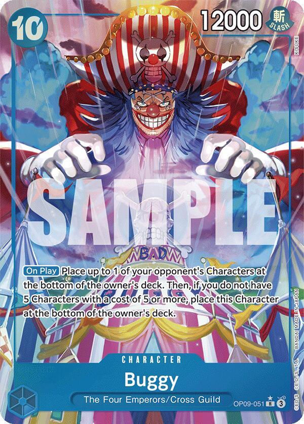 Buggy (051) (Alternate Art) (OP09-051) / Foil