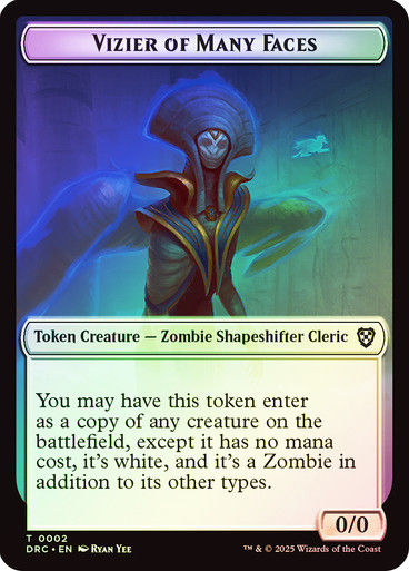 Angel Of Sanctions // Vizier Of Many Faces (TDRC) / Foil — cara 2 de 2