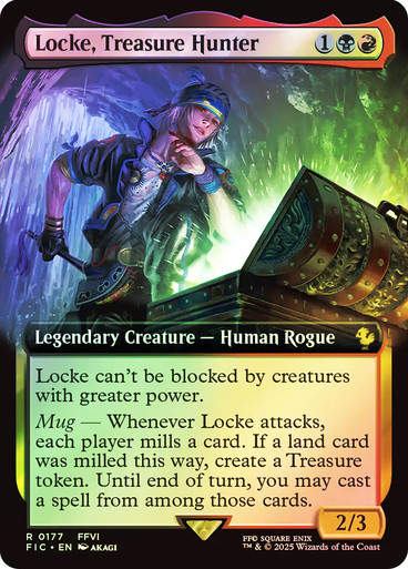 Locke, Treasure Hunter (FIC) (177) / Extended Art / Foil