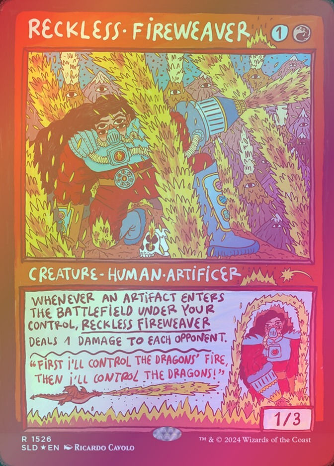 Reckless Fireweaver (SLD) (1526) / Rainbow Foil