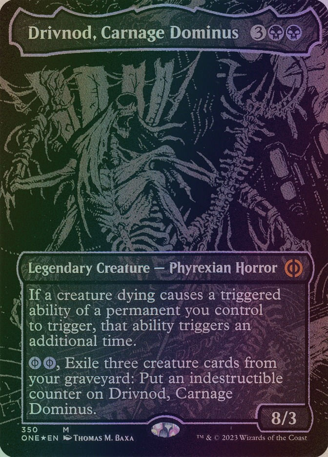 Drivnod, Carnage Dominus (ONE) (350) / Borderless / Oil Slick Foil