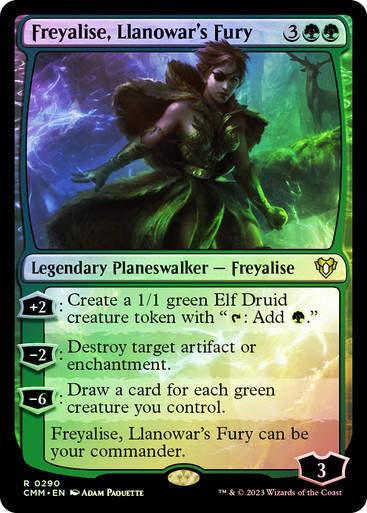 Freyalise, Llanowar's Fury (cmm) / Foil