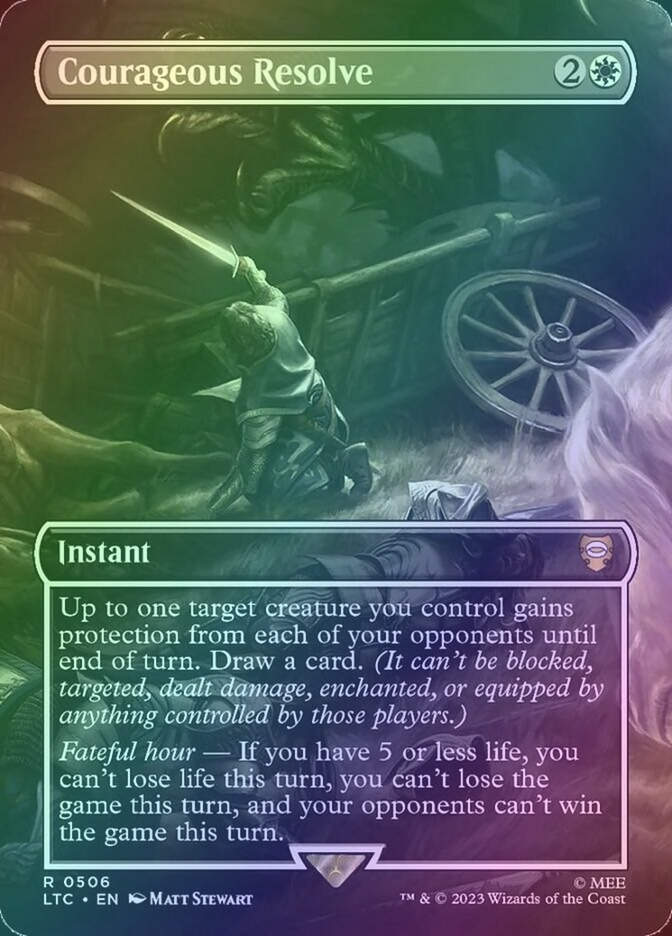 Courageous Resolve (LTC) (506) / Borderless / Foil